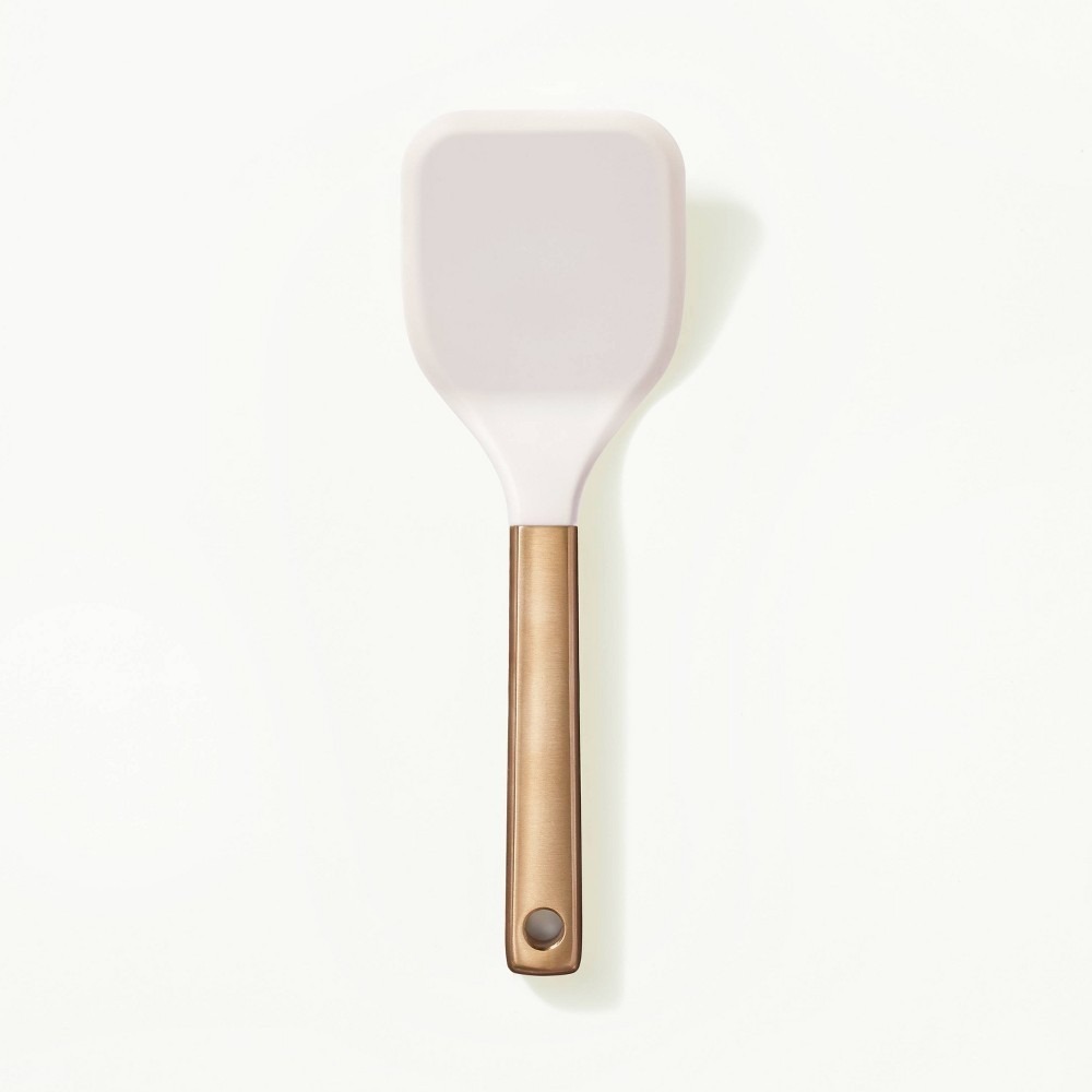 Figmint Cookie Spatula Stainless Steel Silicone Champagne Heat Resistant NWT